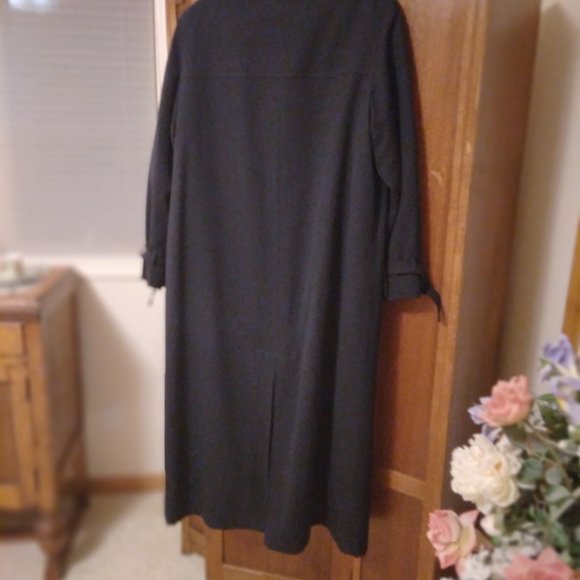 Anne Klein lined  wool trench coat - Picture 6 of 8